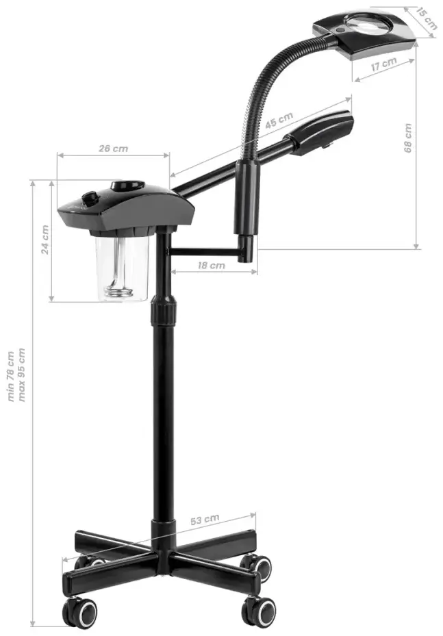 Vaporizator cu lampă cu lupă Giovanni D-21 147020 (Black)