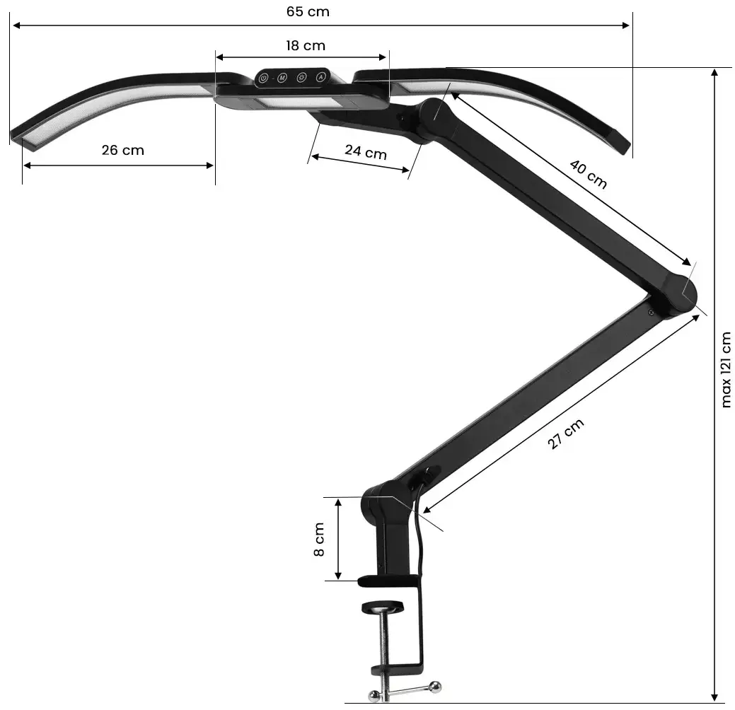 Lampa de tratament Glow L05 155354 (Black) - 2