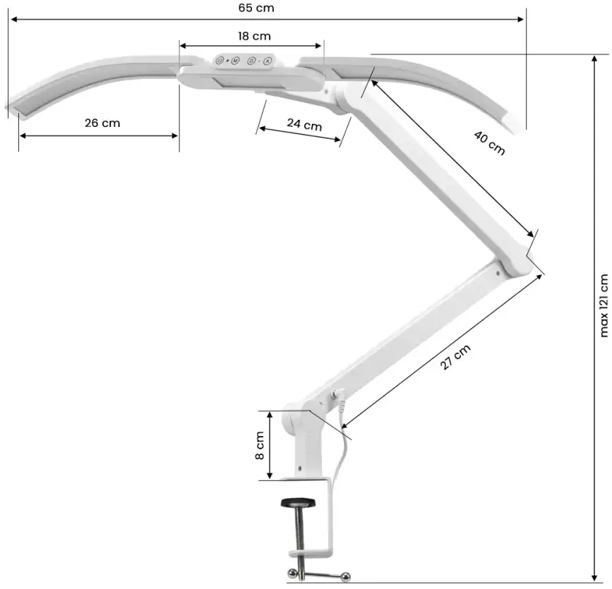 Lampa de tratament Glow L05 155355 (White) - 2