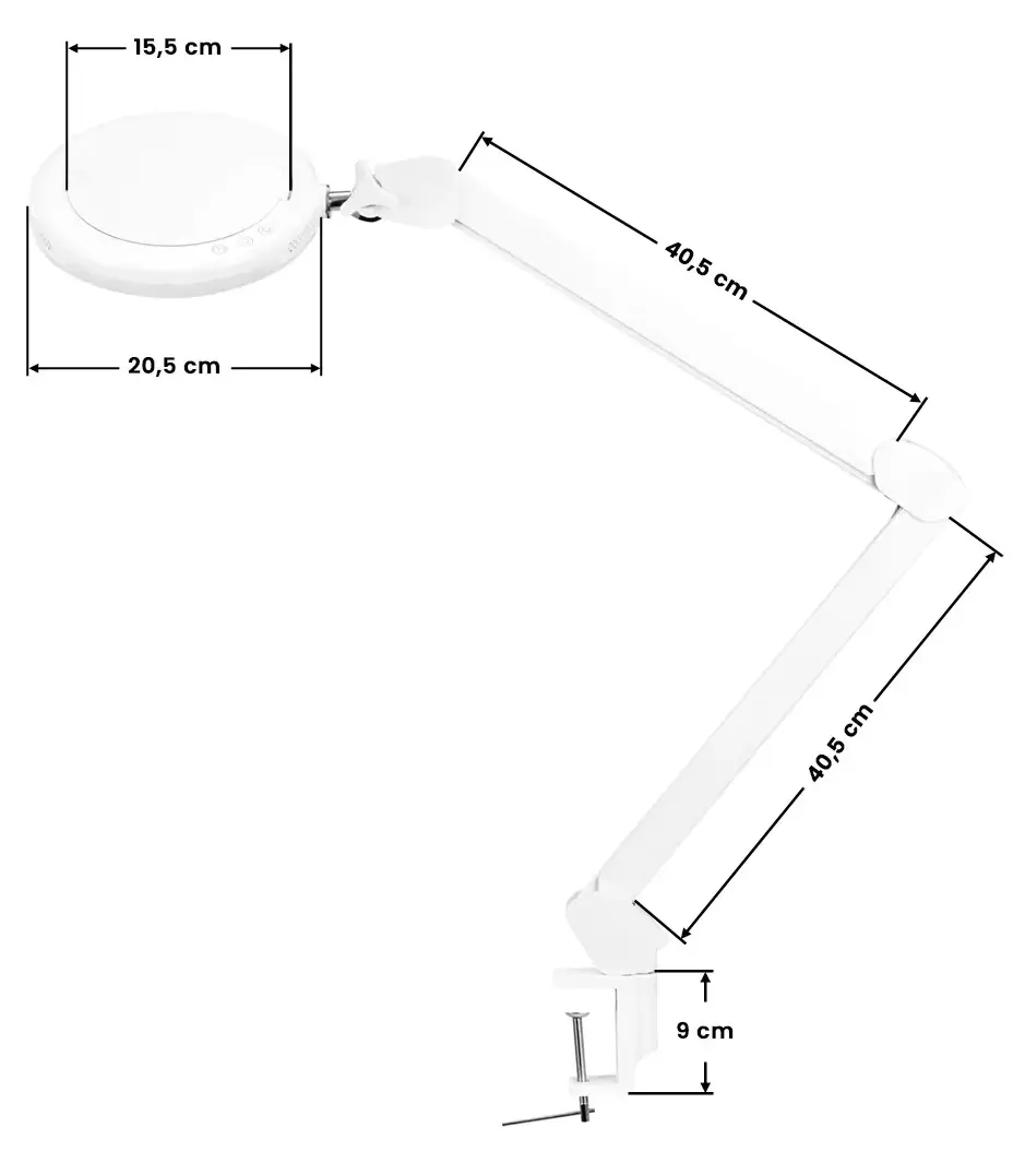 Lampa cu lupa Glow 8021 141606 (White) - 3