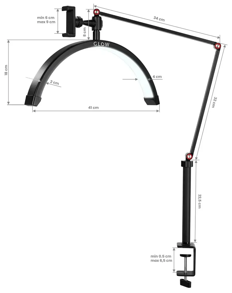Lampa de tratament Glow MX3 147992 (Black)
