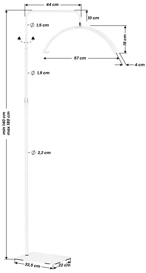 Процедурная лампа Momo Moon MX6 146661 (White) - 3
