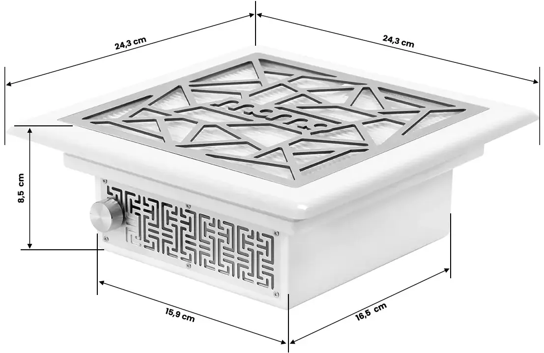 Aspirator praf de unghii Momo J-404 154547 (White) - 11