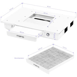 Вытяжка маникюрная Momo Professional J-02 130993 (White) Thumb