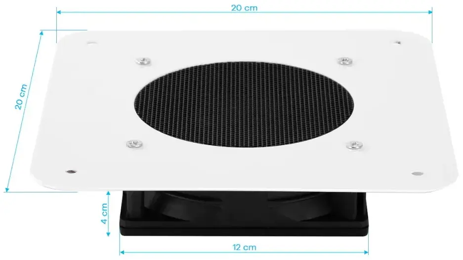 Вытяжка маникюрная Momo X1W 150945 (White/Black) - 2