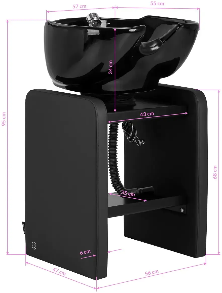 Scafa pentru frizerie Omega Nautica 154493 (Black) - 2