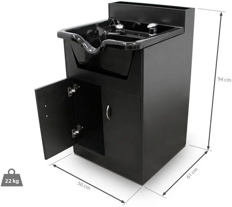 Мойка парикмахерская Quirumed 1174-CH5028 (Black) - 4