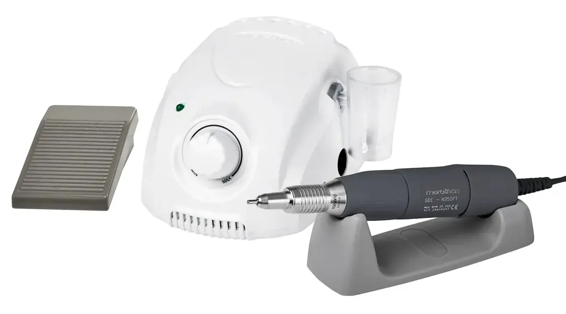 Aparat pentru manichiura Saeyang Marathon 3 Champion + H35LSP 152029 (White/Grey)