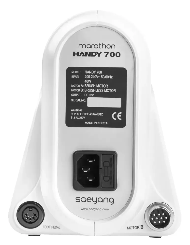 Aparat pentru manichiura Saeyang Marathon Handy 700 + BM50S1 2in1 (White)