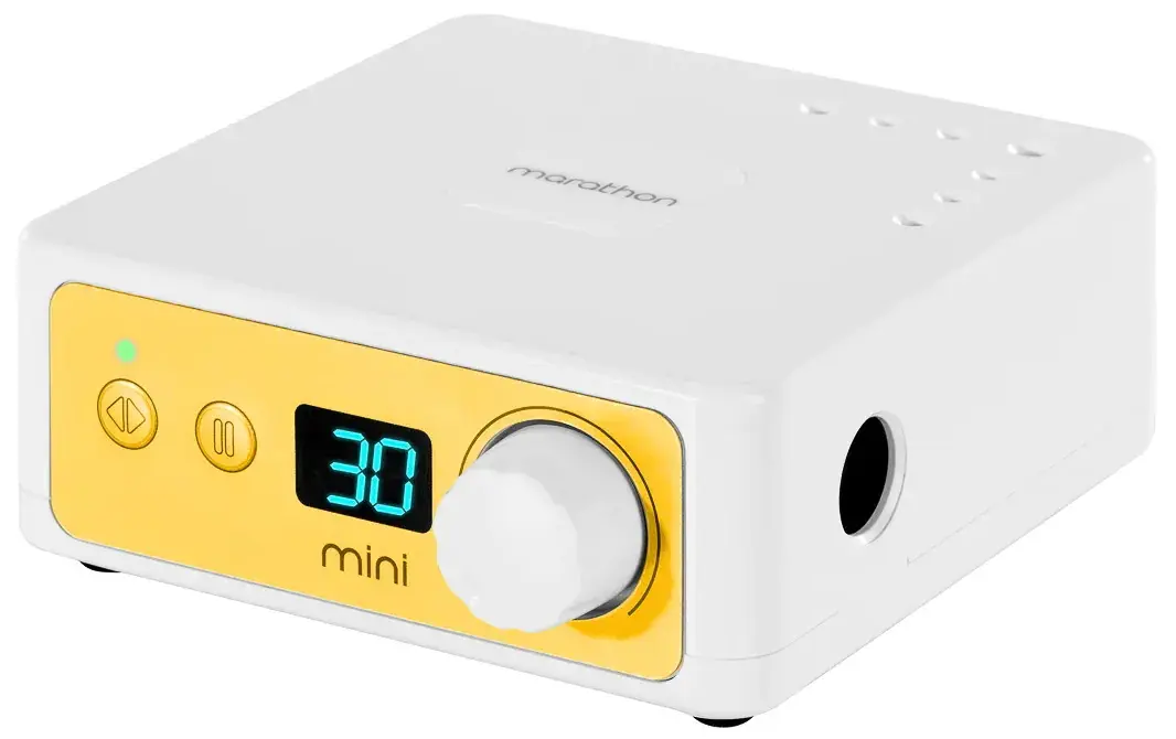 Aparat pentru manichiura Saeyang Marathon K35 mini + H200 155399 (White/Yellow) - 2