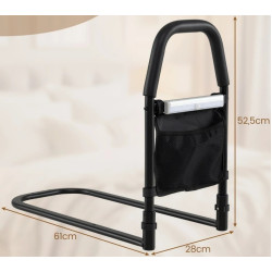 Bara de sustinere pentru pat Costway HW74224DK (Black) Thumb