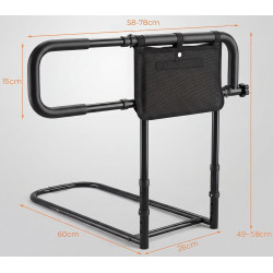Bara de sustinere pentru pat Costway HW74748DK (Black) Thumb