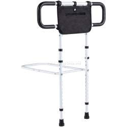 Bara de sustinere pentru pat Costway HW74749WH (White/Black)