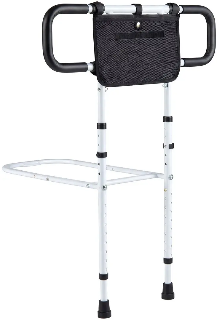 Bara de sustinere pentru pat Costway HW74749WH (White/Black)