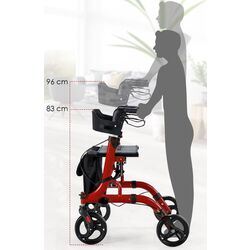 Rolator ortopedic Costway JH10007RE (Black/Red) Thumb