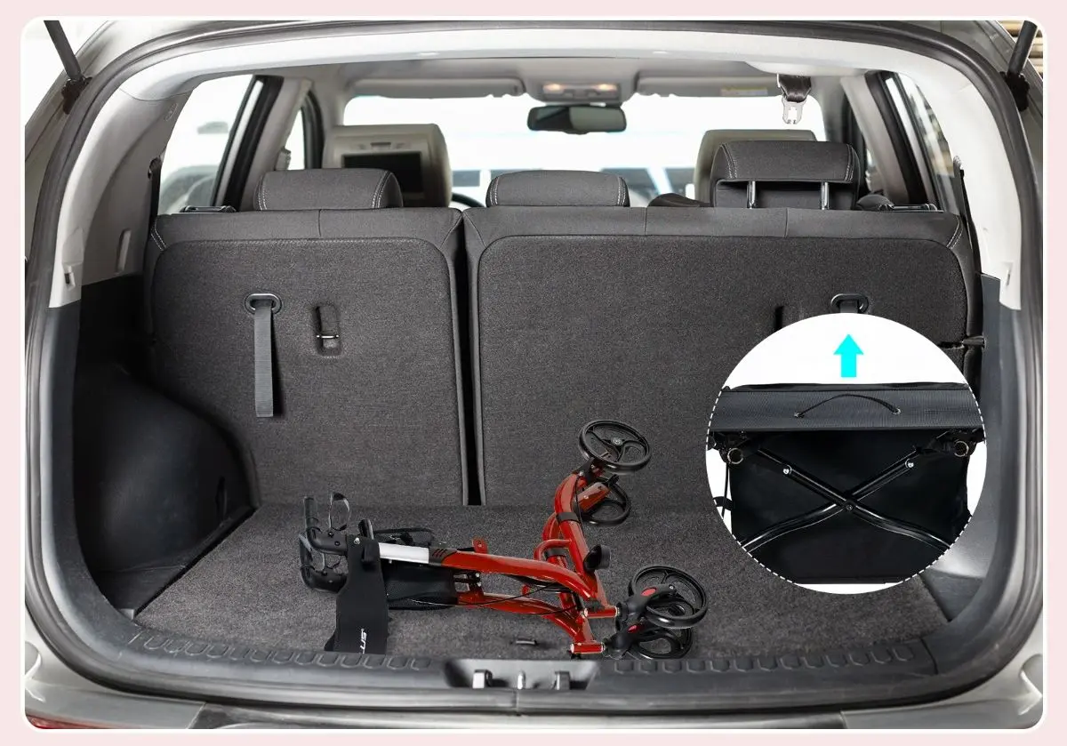 Rolator ortopedic Costway JH10007RE (Black/Red)