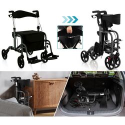 Роллатор ортопедический Costway JH10012BK (Black) Thumb
