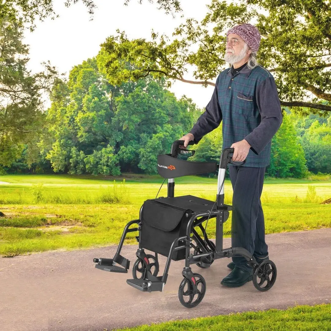 Роллатор ортопедический Costway JH10012BK (Black) - 5