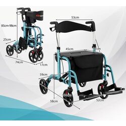 Роллатор ортопедический Costway JH10012NY (Blue) Thumb