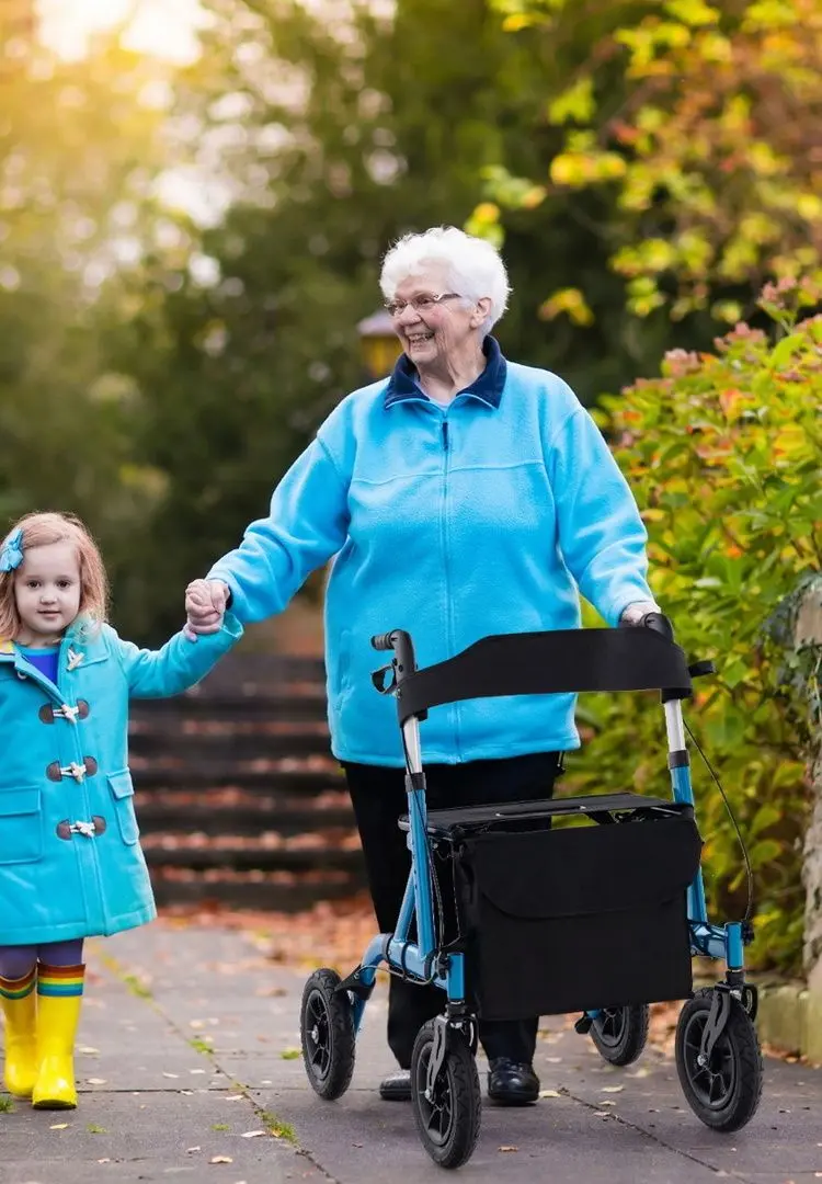 Rolator ortopedic Costway JH10021BL (Blue/Black)