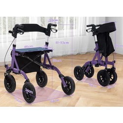 Роллатор ортопедический Costway JH10021PU (Purple/Black) Thumb