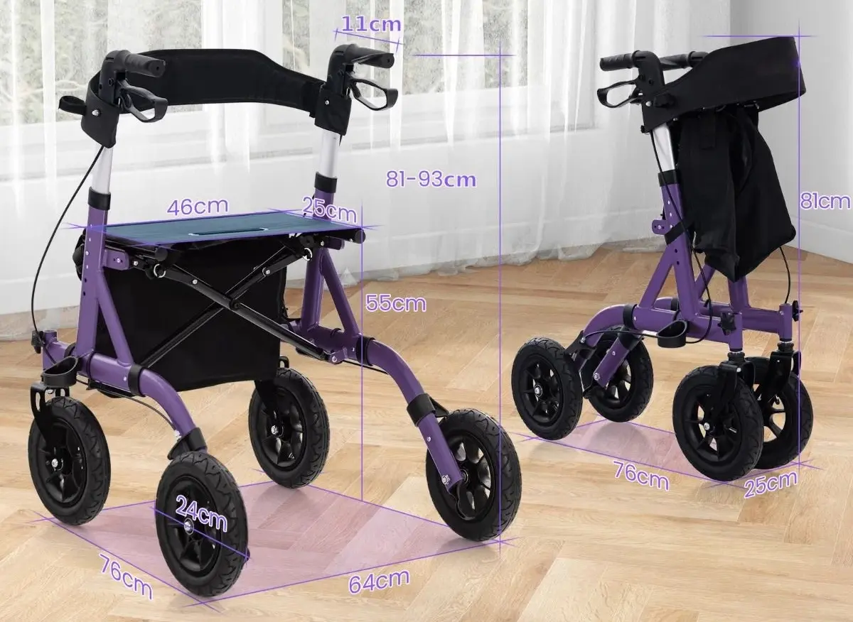 Роллатор ортопедический Costway JH10021PU (Purple/Black)