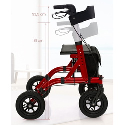Rolator ortopedic Costway JH10021RE (Black/Red) Thumb