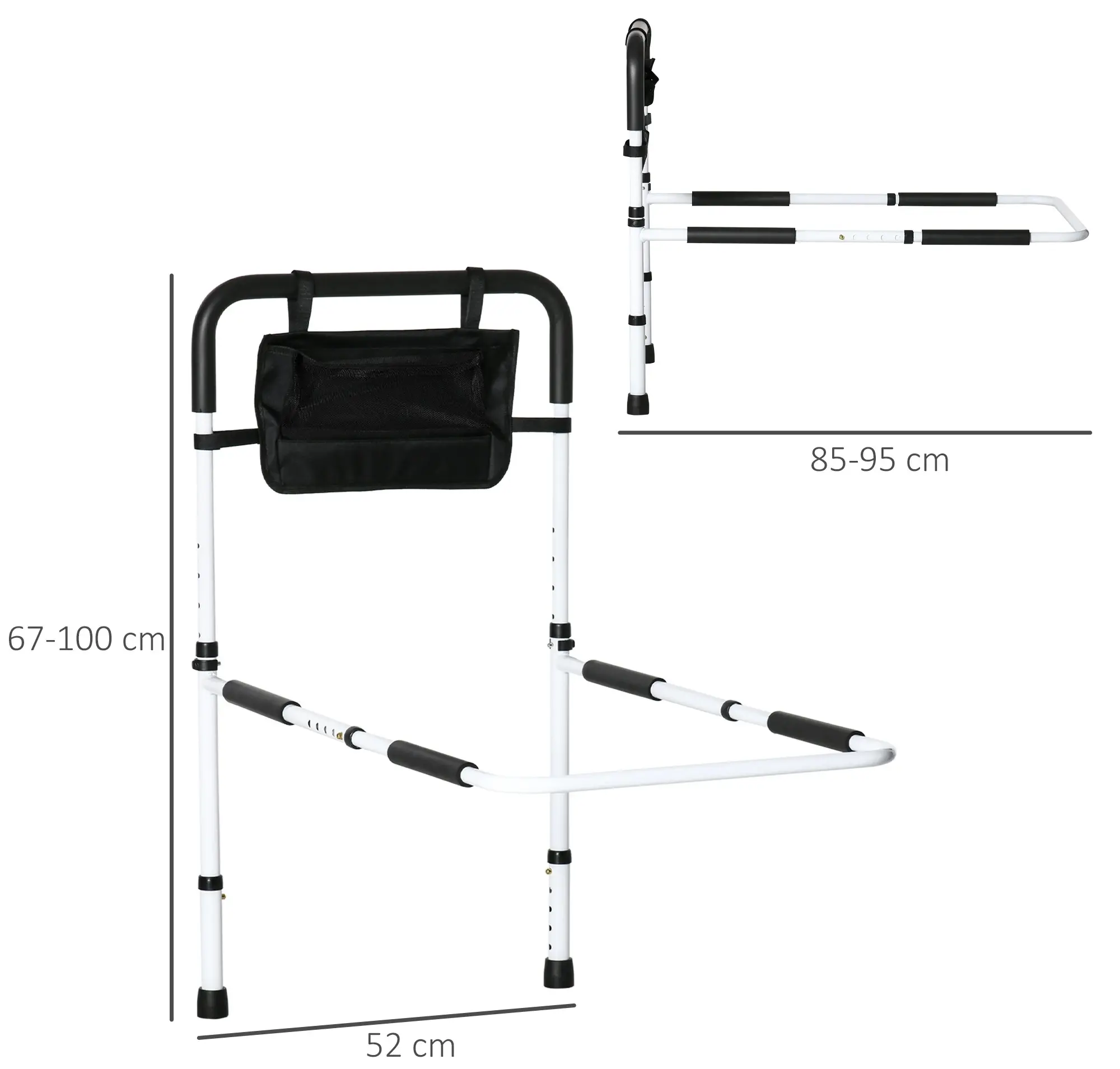 Bara siguranta pentru pat Homcom 713-119V00WT (White) - 2