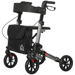 Rolator pliabil Homcom 712-055V01SR (Black/Silver) Thumb
