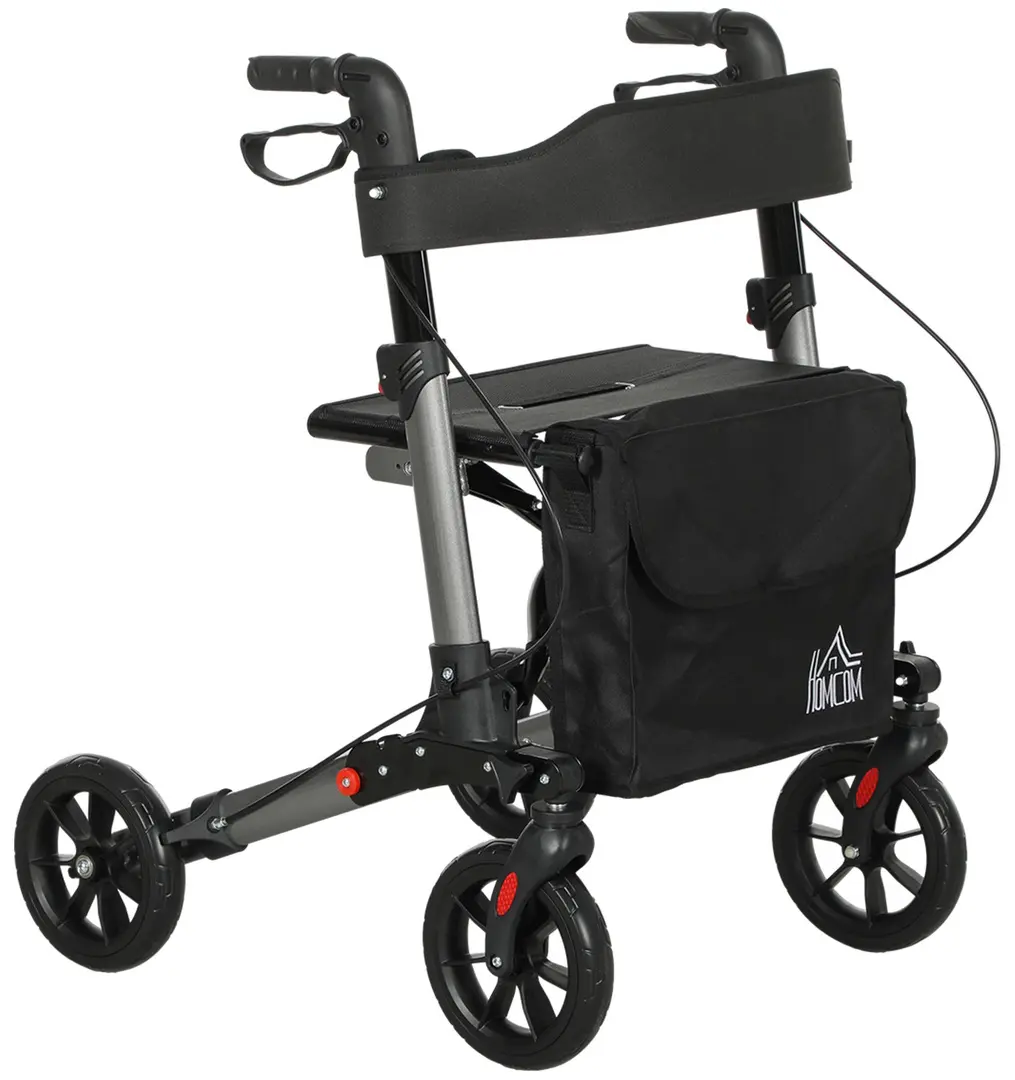 Rolator pliabil Homcom 712-055V01SR (Black/Silver)