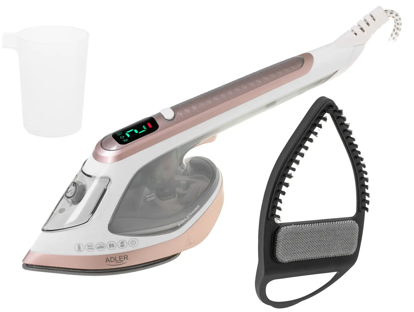 Aparat de curatat cu aburi 2in1 Adler AD 5044 (White/Pink)