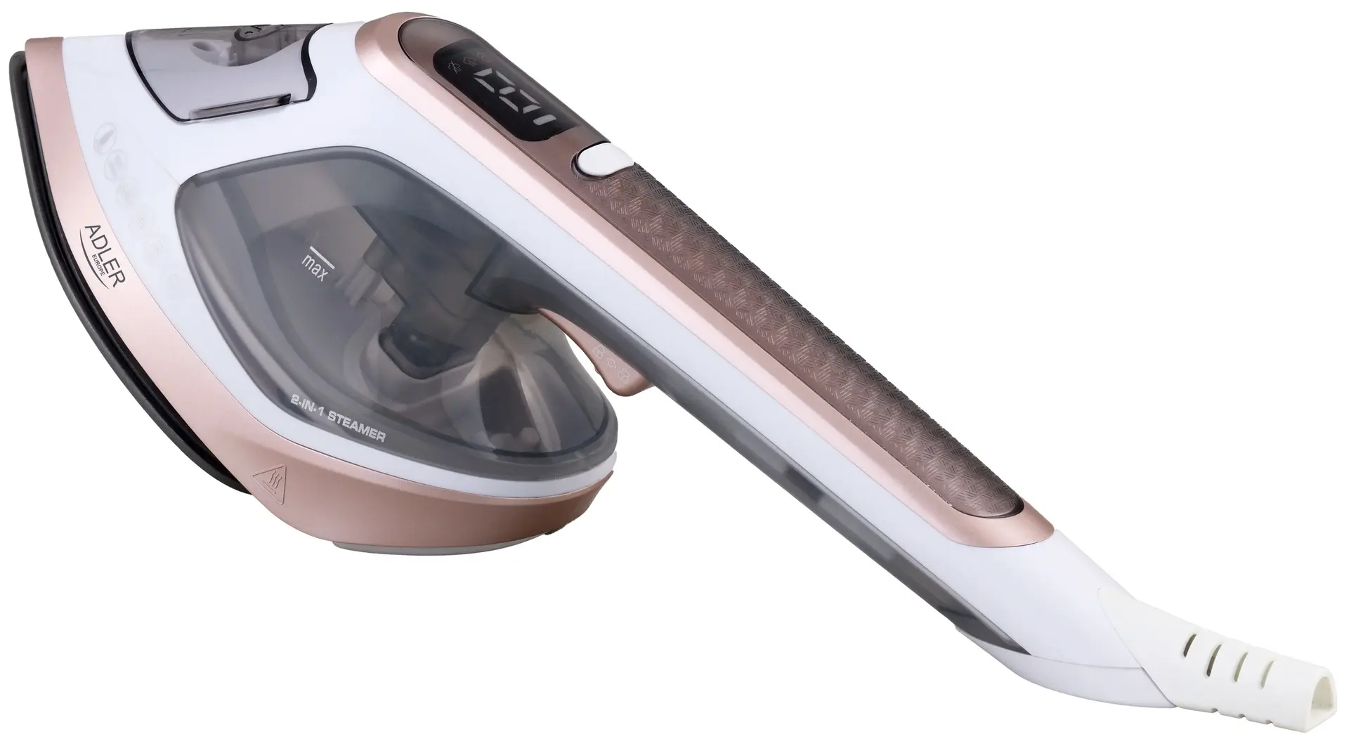 Aparat de curatat cu aburi 2in1 Adler AD 5044 (White/Pink)