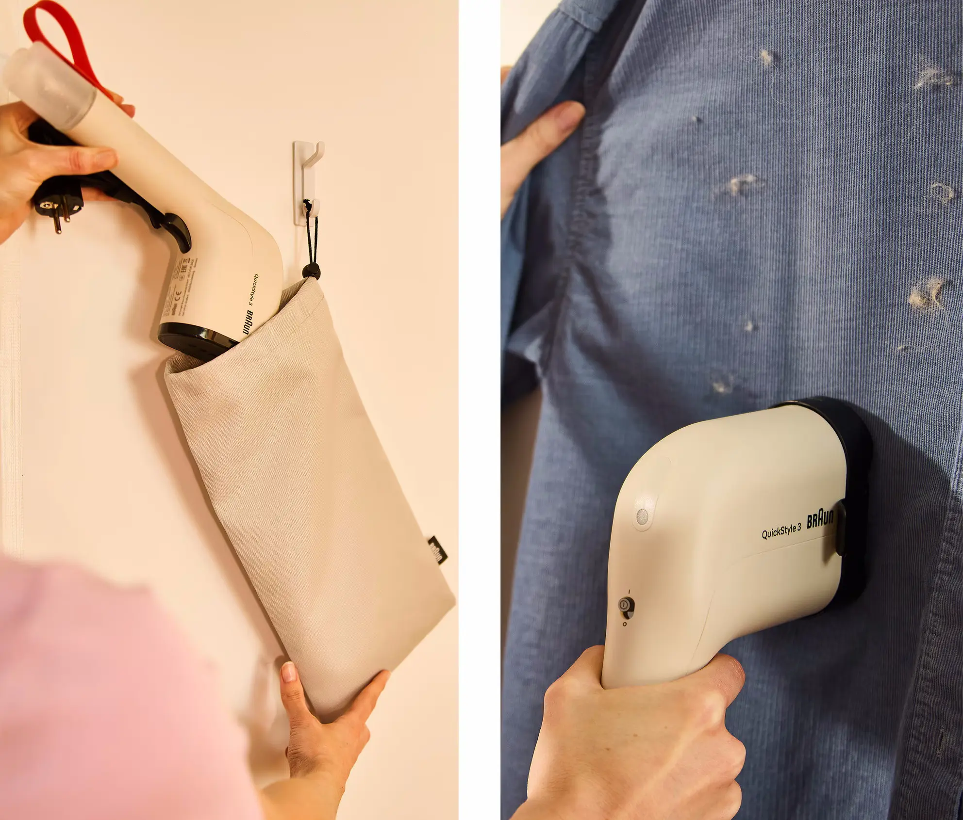 Aparat de calcat cu aburi Braun QuickStyle 3 GS3012BG (Beige)