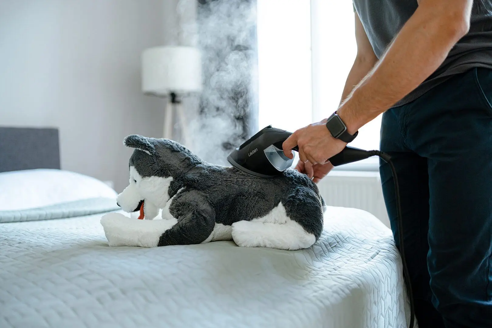 Aparat de calcat cu abur 2in1 Lauben 1950BC (Black)