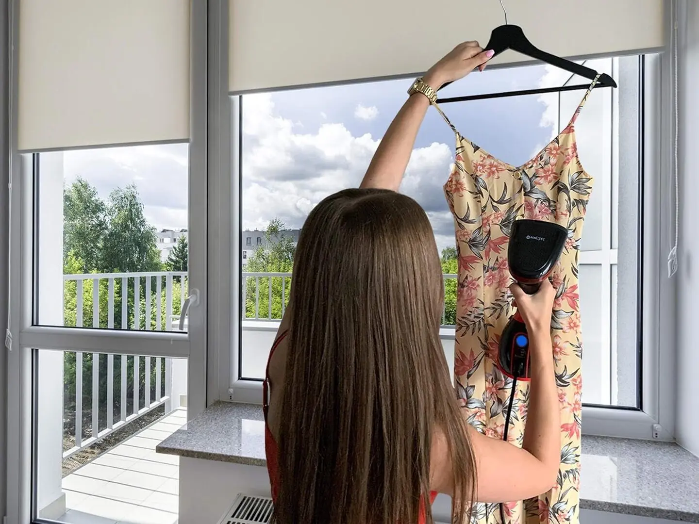 Aparat de calcat cu aburi Maltec 7in1 HDS5000W (Black/Red)