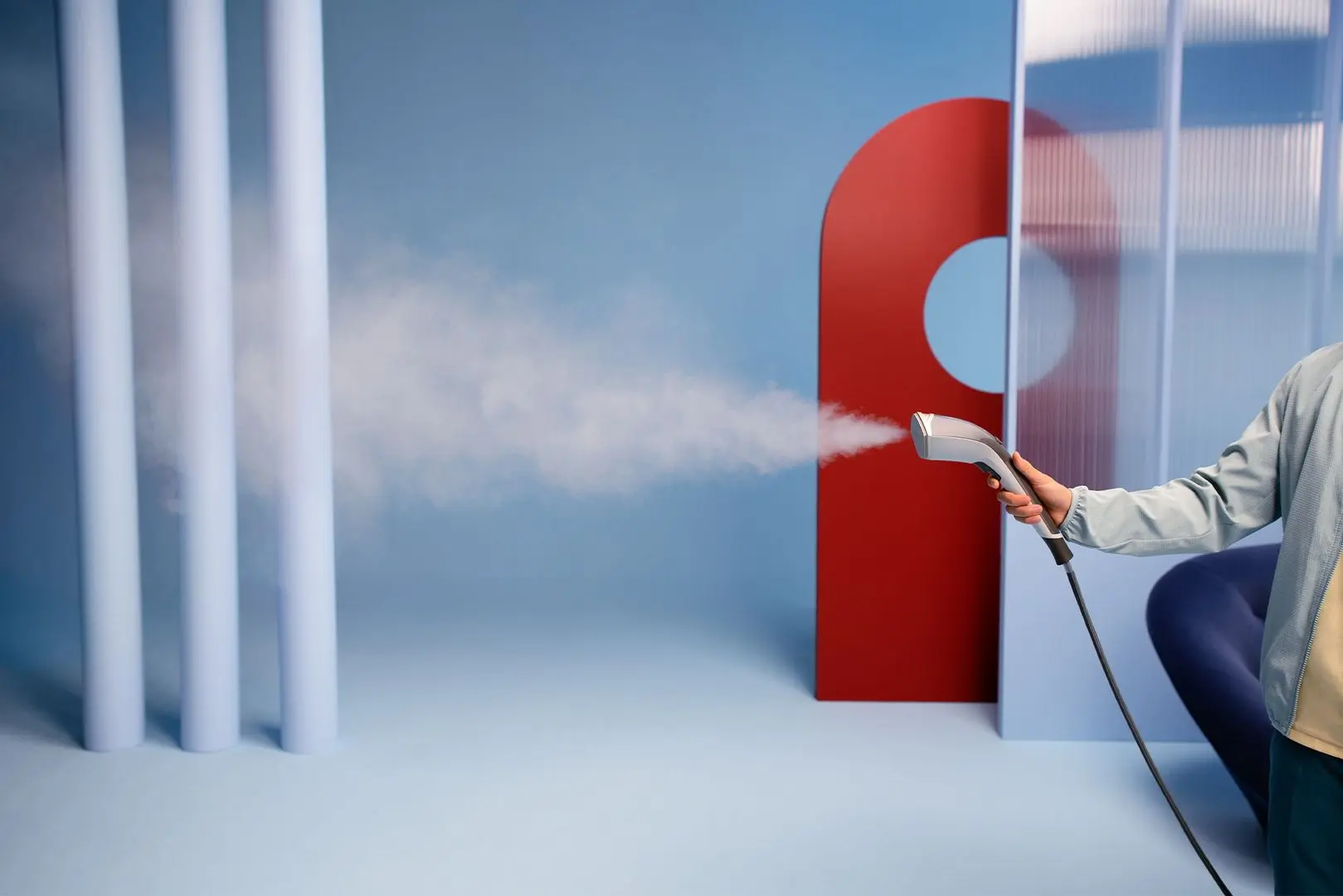 Aparat de calcat cu aburi Philips All-in-One GC62880 (Gray)