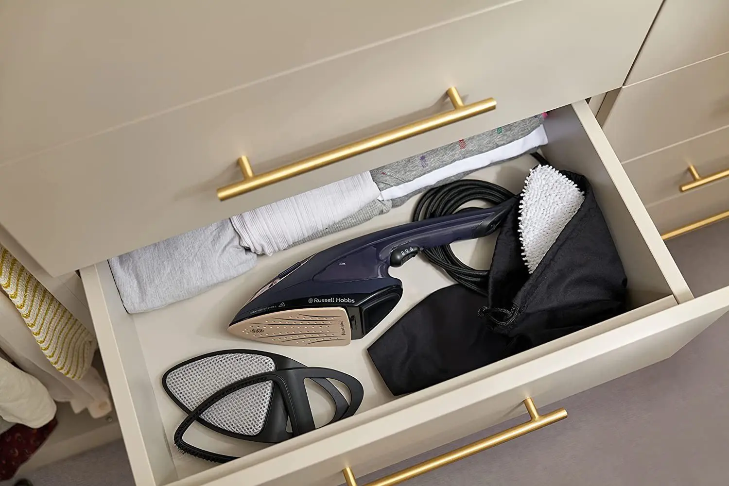 Aparat de curatat cu aburi Russell Hobbs Steam Genie 28370-56 (Blue/Bronze)