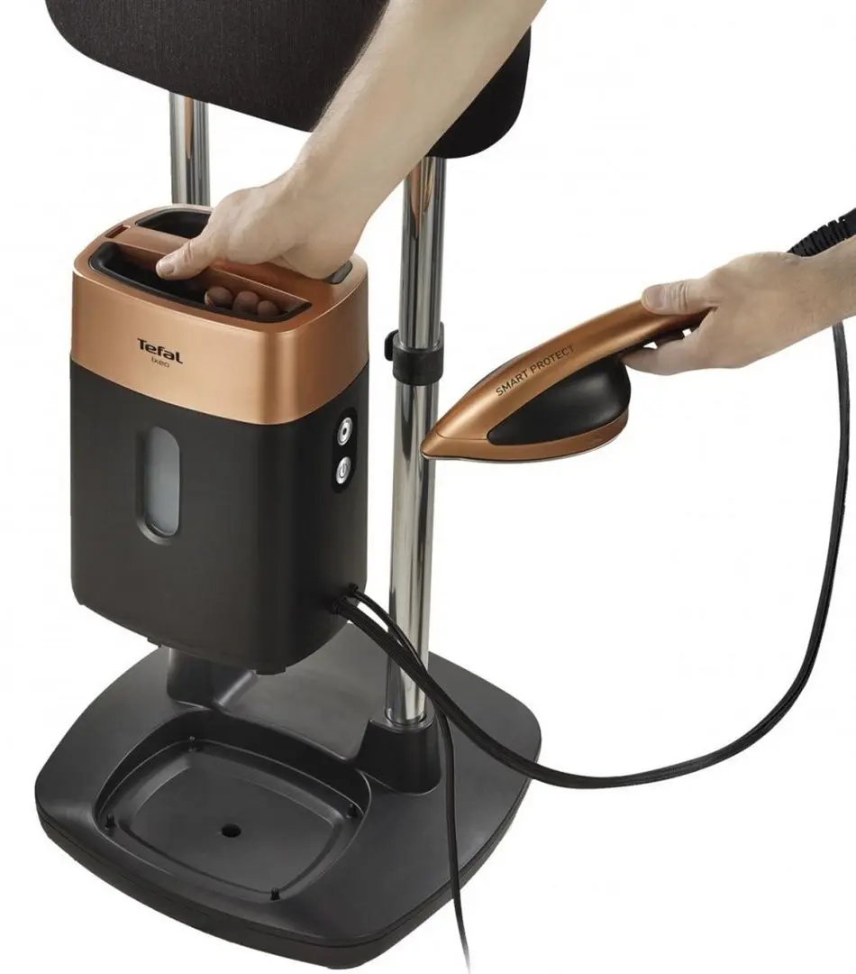Aparat de calcat cu aburi Tefal IXEO Power QT2020E0 (Black/Gold) - 7