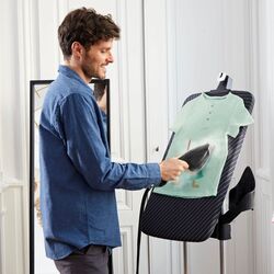 Aparat de calcat cu aburi Tefal Ixeo Power QT2022E1 (Black/Blue) Thumb