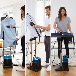 Aparat de calcat cu aburi Tefal Ixeo Power QT2022E1 (Black/Blue) Thumb