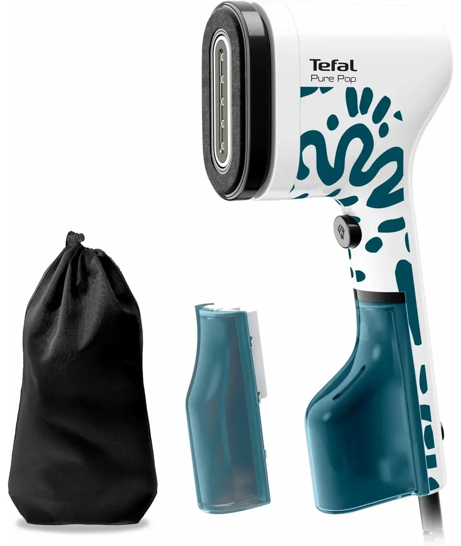 Aparat de curatat cu aburi Tefal Pure Pop Home & Travel DT2040E1 (White/Blue)