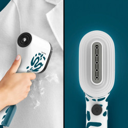 Aparat de curatat cu aburi Tefal Pure Pop Home & Travel DT2040E1 (White/Blue) Thumb