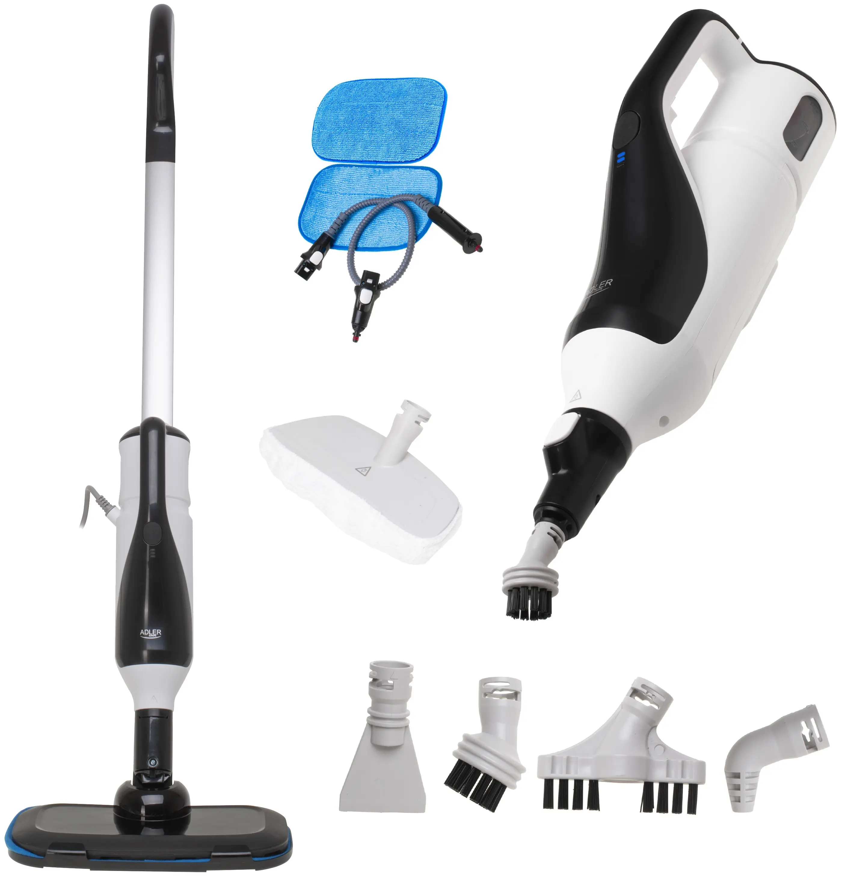 Паровая швабра 2в1 Adler AD 7072 (White/Black)