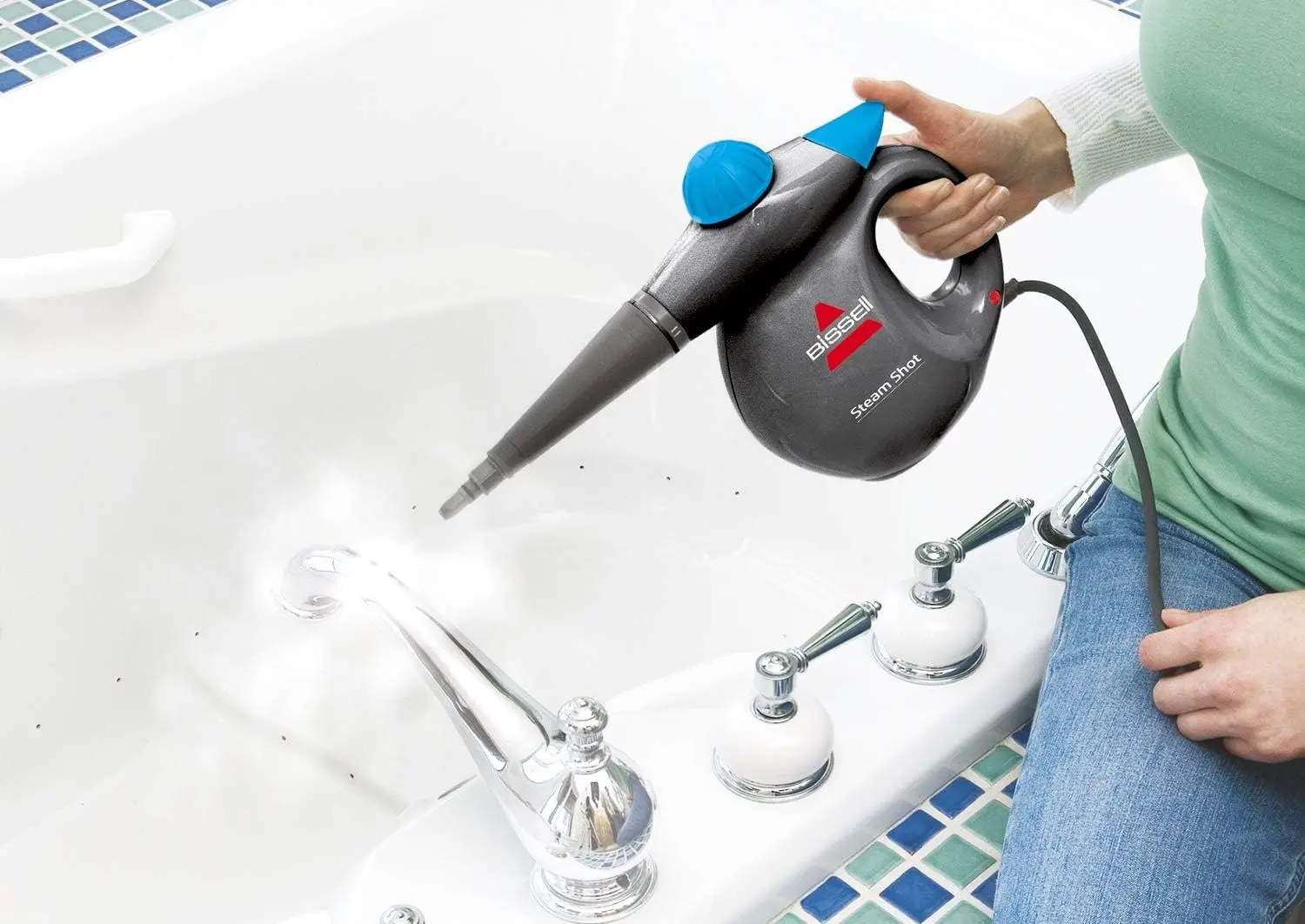 Aparat de curatat cu aburi Bissell SteamShot 2635J (Titanium/Blue) - 3