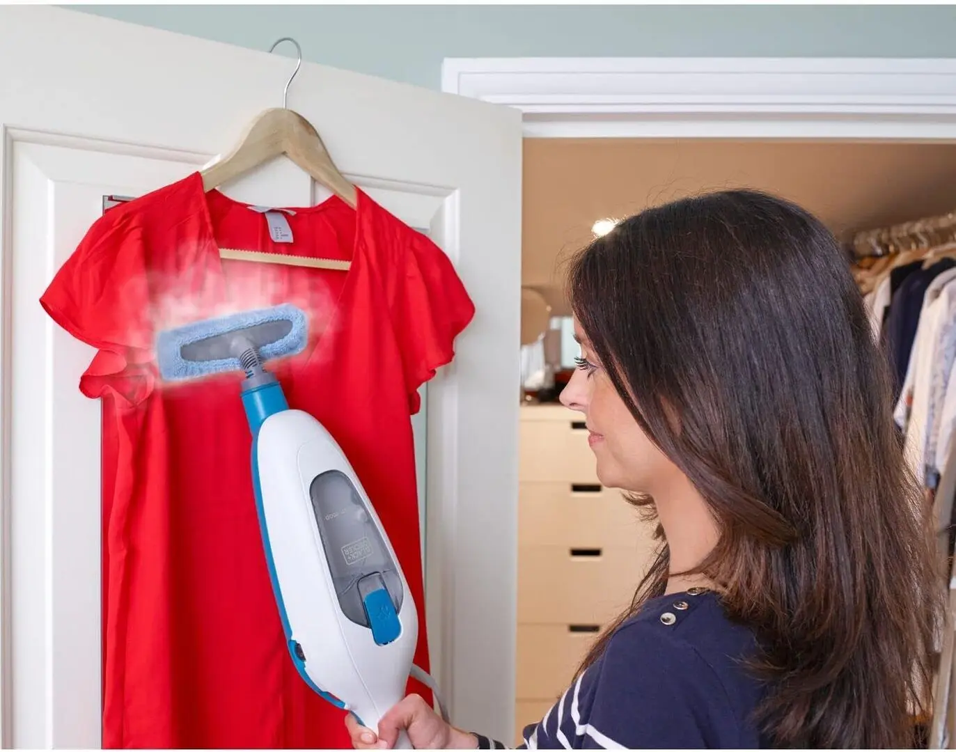 Mop cu aburi Black&Decker FSMH13E10-QS (White)