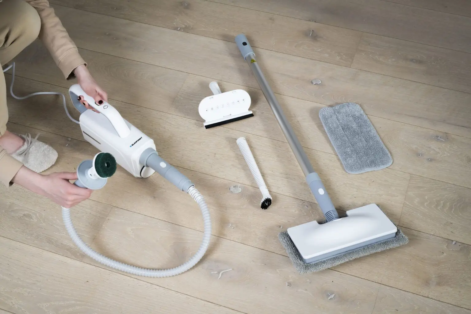 Паровая швабра Blaupunkt STM601 (White/Grey)