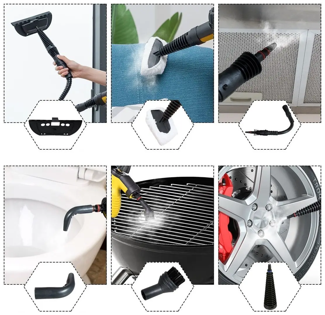 Пароочиститель Costway EP20819DE-YW (Yellow/Black)