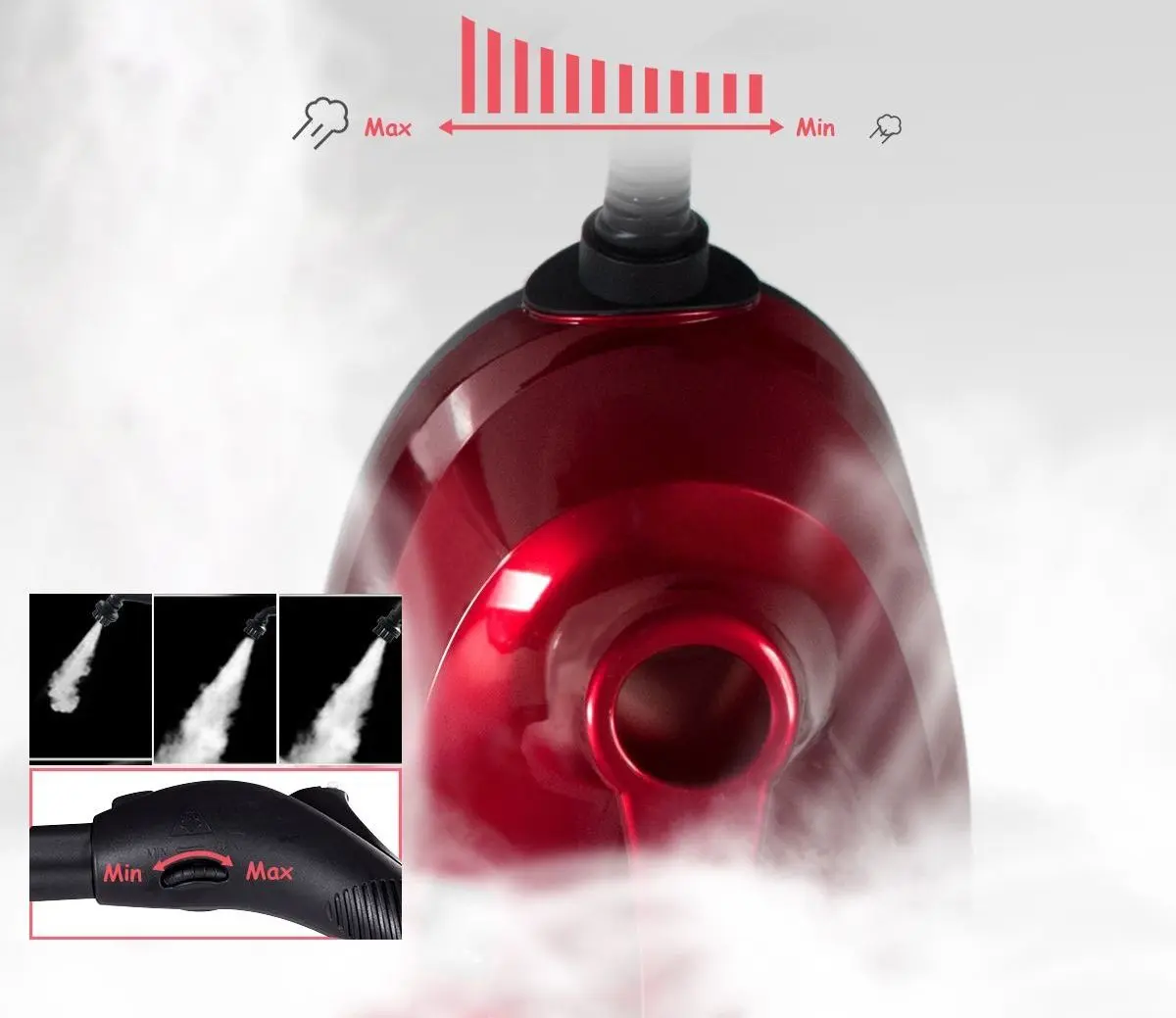 Пароочиститель Costway EP24434DE-RE (Red)