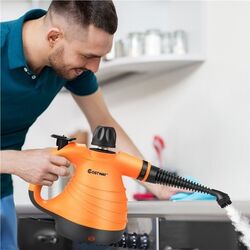 Пароочиститель Costway EP24979DE-OR (Orange/Black) Thumb