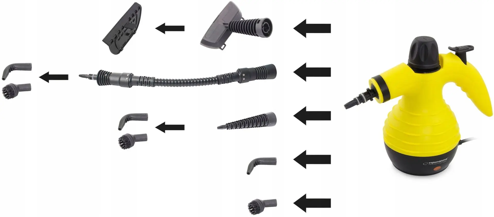 Пароочиститель Esperanza Steam Cleaner Storm EHS001 (Yellow/Black)